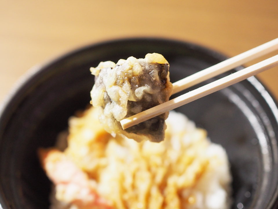 高知県産米なすの天ぷら